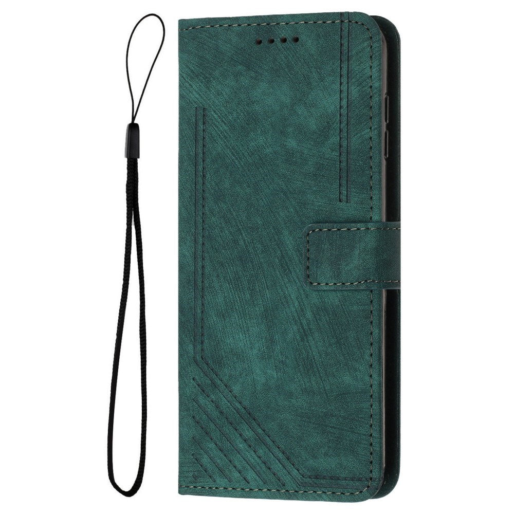 EIDERWOOD Motorola Moto G Play 5G (2024) Leather Flip Cover m. Lommebok og stropp - Svart