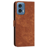 EIDERWOOD Motorola Moto G Play 5G (2024) Leather Flip Cover m. Lommebok og stropp - Svart