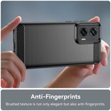 EIDERWOOD Motorola Moto G Stylus 5G (2024) Brushed Carbon Bagside Cover - Sort