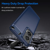 EIDERWOOD Motorola Moto G Stylus 5G (2024) Bakdeksel i børstet karbon - blå