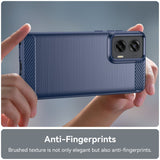 EIDERWOOD Motorola Moto G Stylus 5G (2024) Bakdeksel i børstet karbon - blå