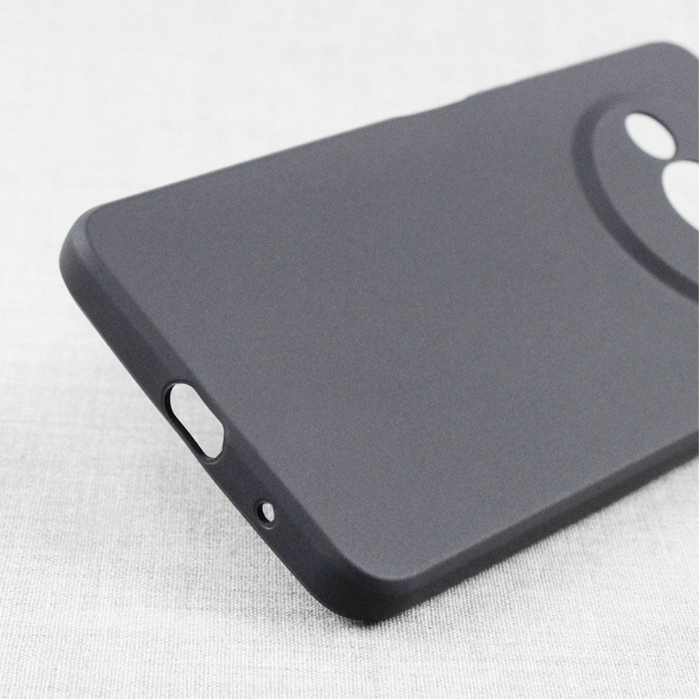 EIDERWOOD Xiaomi Redmi A3 Mat Fleksibel Plastik Bagside Cover - Mørkegrå