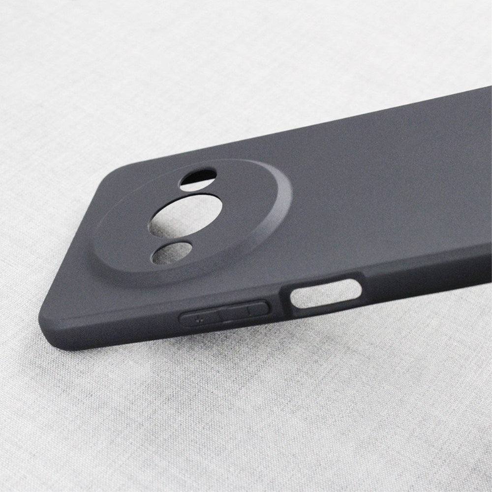 EIDERWOOD Xiaomi Redmi A3 Mat Fleksibel Plastik Bagside Cover - Mørkegrå