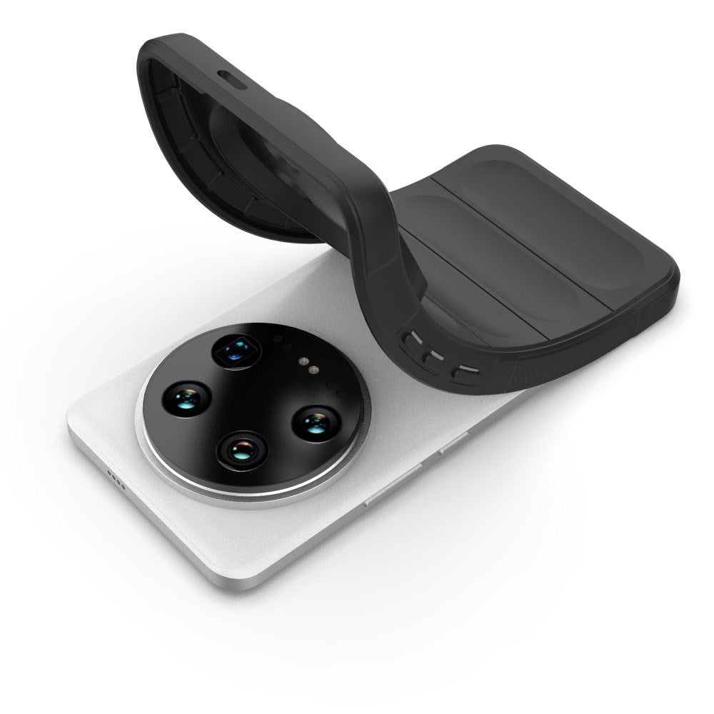EIDERWOOD Xiaomi 14 Ultra Flexible Plastic Bakdeksel - Svart