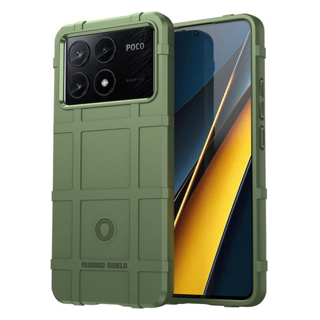 EIDERWOOD Xiaomi Poco X6 Pro Rugged Shield Series Craftsman Bakdeksel - Grønn