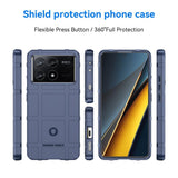 EIDERWOOD Xiaomi Poco X6 Pro Rugged Shield Series Craftsman Bakdeksel - Blå