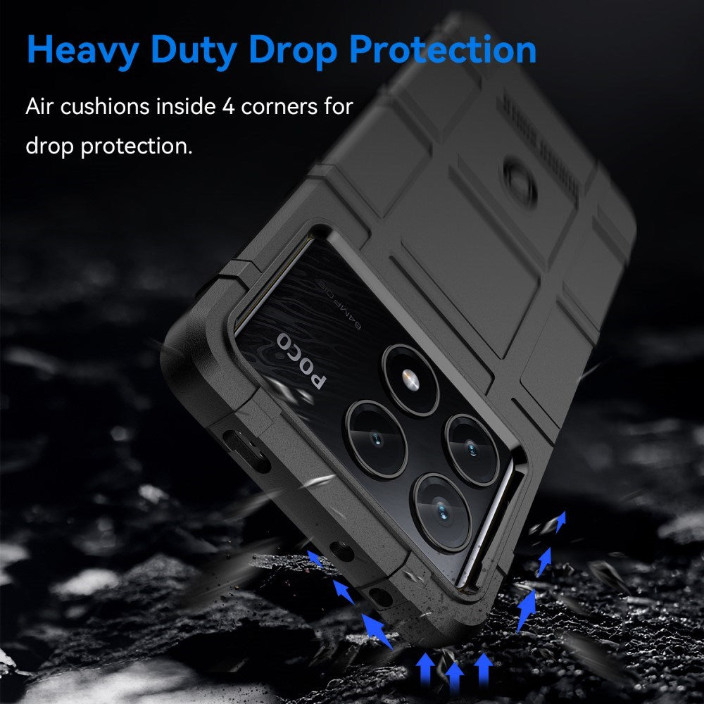 EIDERWOOD Xiaomi Poco X6 Pro Rugged Shield Series Craftsman Bakdeksel - Svart