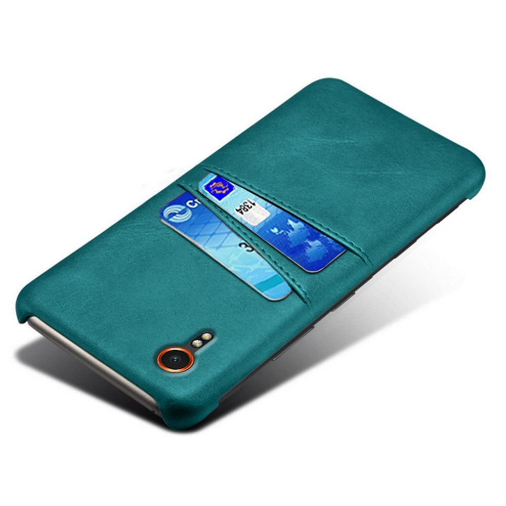 Samsung Galaxy Xcover 7 - EIDERWOOD Kunstlæder Cover m. Indbygget Kortholder - Blå