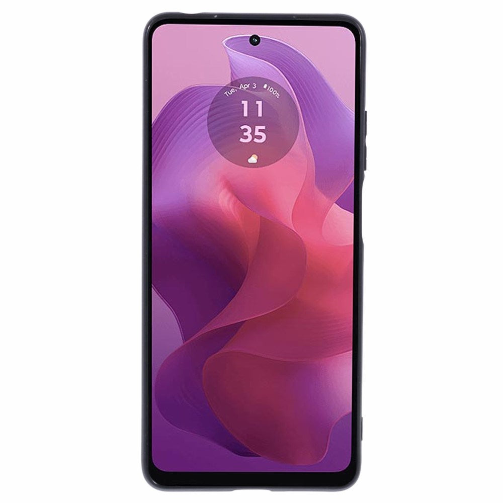 Motorola Moto E14 4G/G04 4G/G04s 4G/G24 4G - EIDERWOOD fleksibelt plastdeksel - svart
