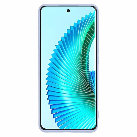 EIDERWOOD Honor Magic6 Lite 5G plastdeksel – Beskyttende deksel med fiberfôr og nøyaktig kamerautskjæring – Lyseblå