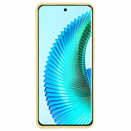 EIDERWOOD Honor Magic6 Lite 5G plastdeksel – beskyttende deksel med fiberfôr og nøyaktig kamerautskjæring – gul
