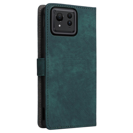 EIDERWOOD Asus Zenfone 11 Ultra Leather Flip Cover m. Lommebok og stropp - Grønn