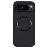 EIDERWOOD Google Pixel 9 Pro XL plastbakdeksel m. Grov tekstur - MagSafe-kompatibel - Svart