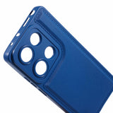 EIDERWOOD Xiaomi Redmi Note 13 Pro (4G) / Poco M6 Pro fleksibelt plastbakdeksel m. Skinnpolstret pute - blå