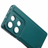 EIDERWOOD Xiaomi Redmi Note 13 Pro (4G) / Poco M6 Pro fleksibelt plastbakdeksel m. Skinnpolstret pute - Grønn