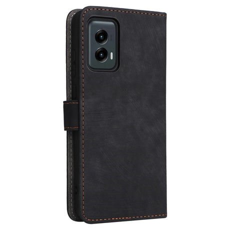 EIDERWOOD Motorola Moto G Stylus 5G (2024) Leather Flip Cover m. Lommebok og stropp - Svart