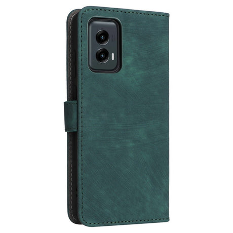 EIDERWOOD Motorola Moto G Stylus 5G (2024) Leather Flip Cover m. Lommebok og stropp - Grønn