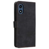 EIDERWOOD Motorola Moto G Play (2024) Leather Flip Cover m. Lommebok og stropp - Svart