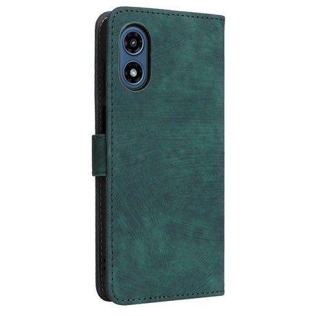 EIDERWOOD Motorola Moto G Play (2024) Leather Flip Cover m. Lommebok og stropp - Grønn