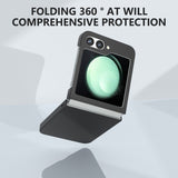 EIDERWOOD Samsung Galaxy Z Flip6 gummiert hardplast bakdeksel - svart