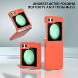 EIDERWOOD Samsung Galaxy Z Flip6 gummiert hardplast bakdeksel - oransje