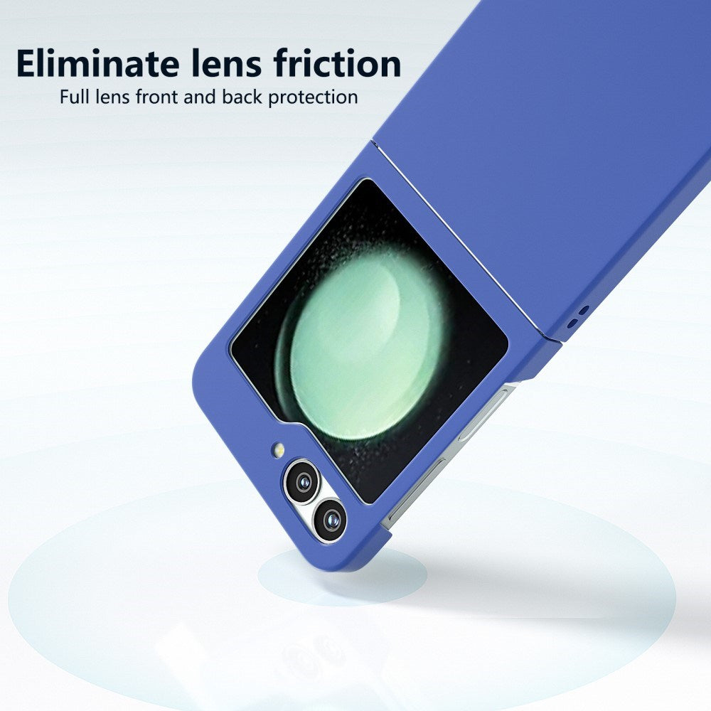 EIDERWOOD Samsung Galaxy Z Flip6 gummiert hardplast bakdeksel - blå