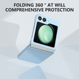 EIDERWOOD Samsung Galaxy Z Flip7 FE / Flip6 Gummibelagt Hård Plastik Bagside Cover - Lyseblå