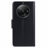 Xiaomi Redmi A3 Kunstlæder Flip Case m. Pung & Ståfunktion - Sort