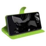 EIDERWOOD Google Pixel 9 Pro XL Litchi Leather Flip Cover m. Lommebok - Grønn