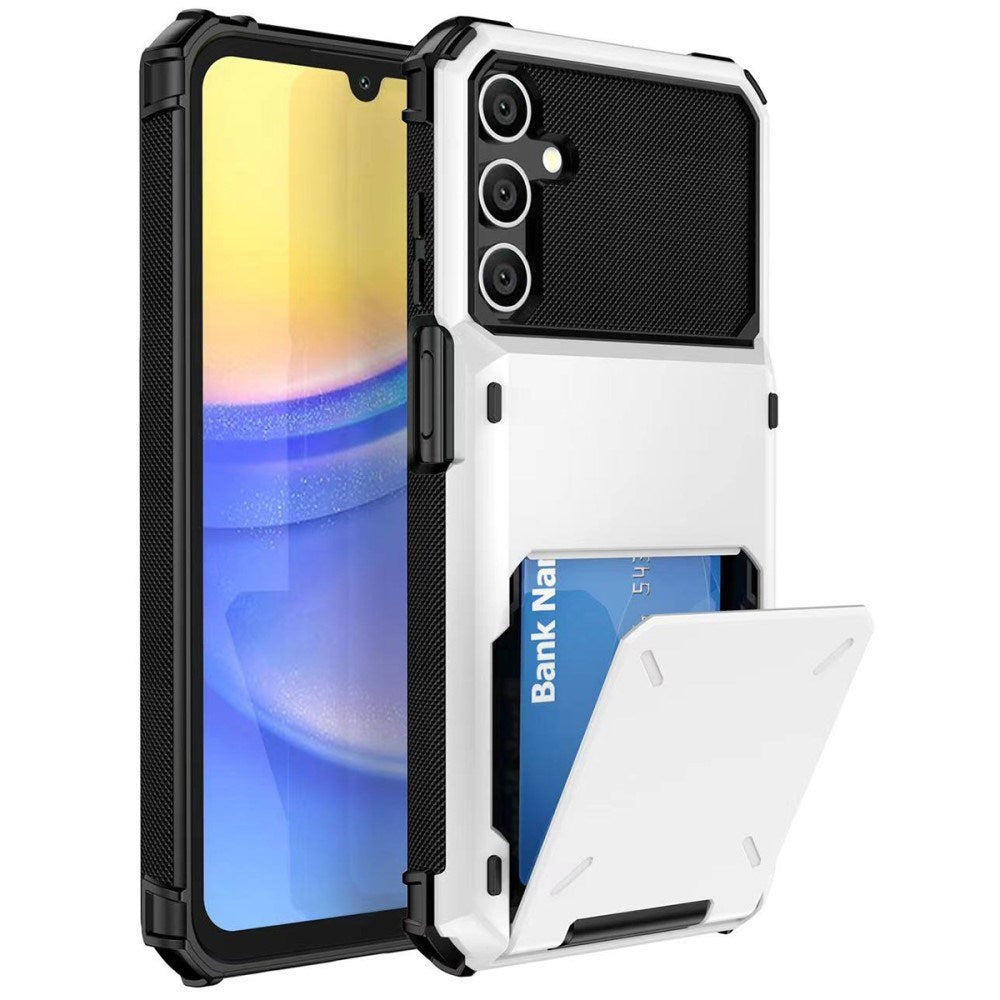 Samsung Galaxy S23 FE EIDERWOOD Craftsman Cover m. Innebygd kortholder - Hvit