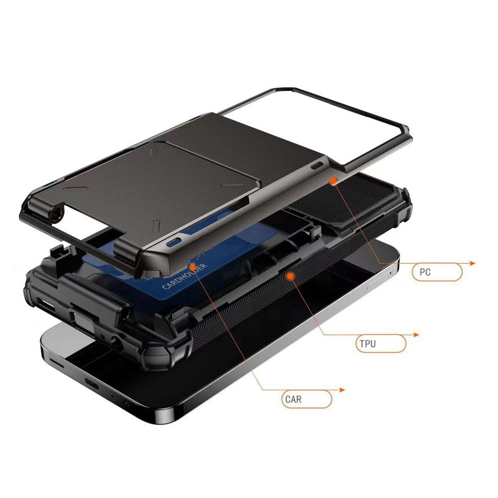 Samsung Galaxy S23 FE EIDERWOOD Craftsman Cover m. Innebygd kortholder - Hvit