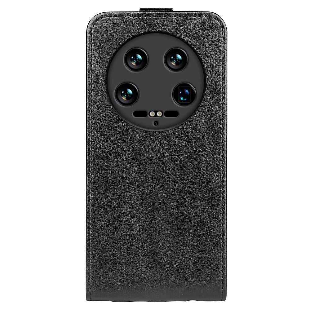 EIDERWOOD Xiaomi 14 Ultra Vertical Leather Flip Cover m. Kortholder - Sort