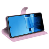 EIDERWOOD Asus Zenfone 11 Ultra PU Litchi Leather Flip Cover m. Lommebok- og stativfunksjon - Rosa