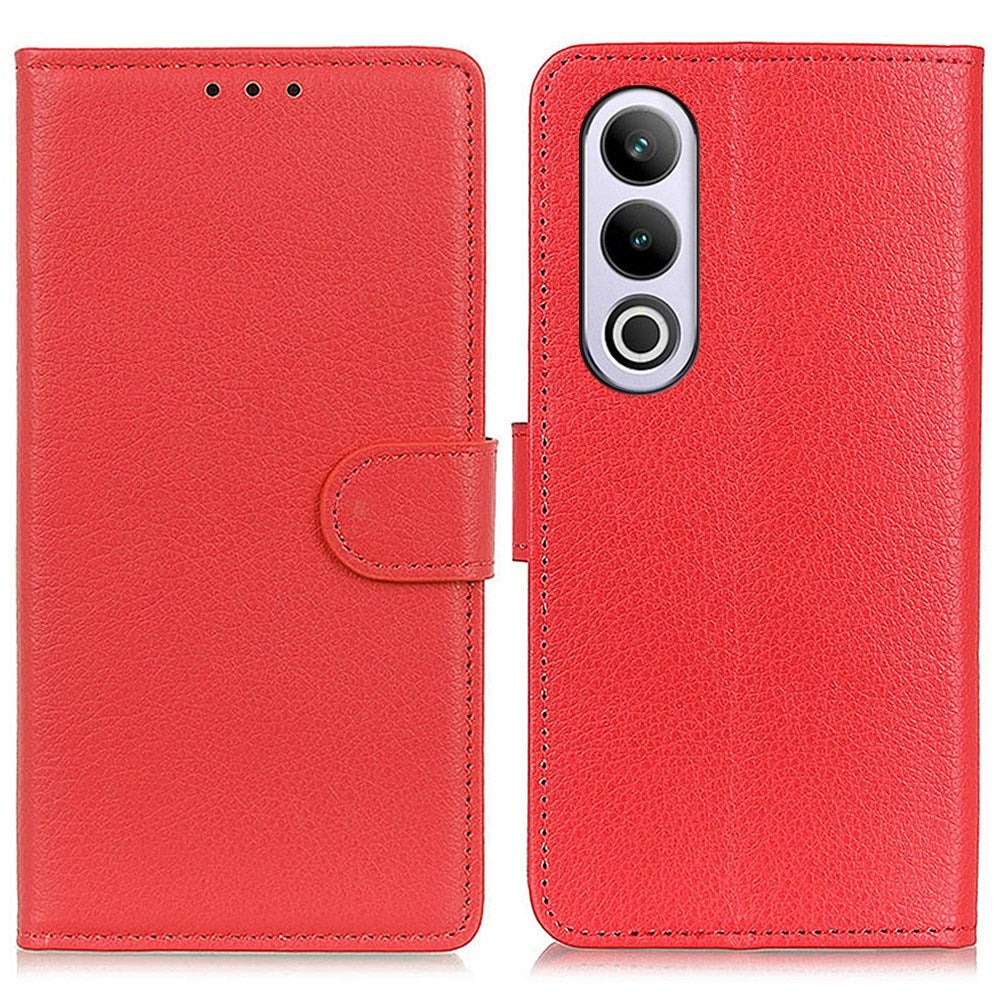 EIDERWOOD OnePlus Nord CE4 (5G) Leather Flip Cover m. Lommebok - Rød