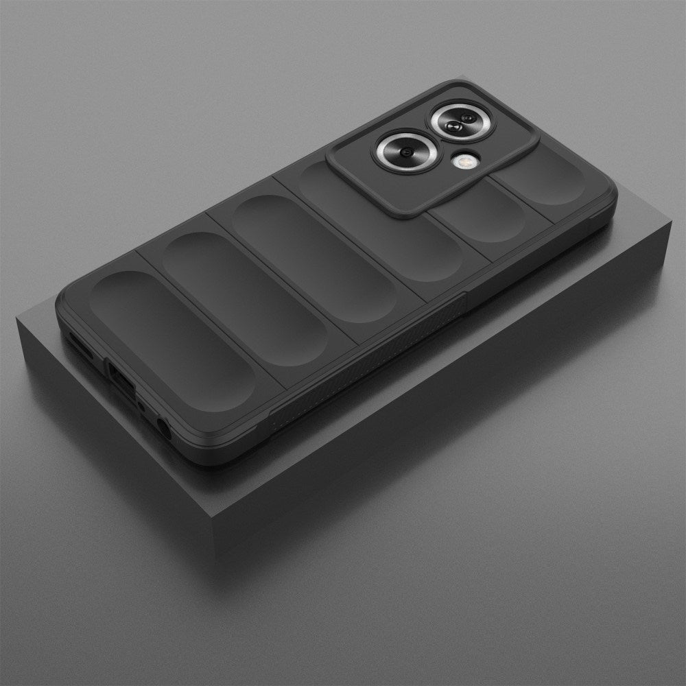 EIDERWOOD Oppo A79 (5G) / A2 (5G) fleksibelt plastbakdeksel - svart