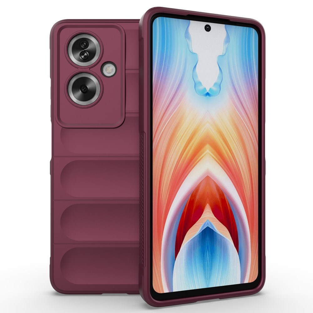 EIDERWOOD Oppo A79 (5G) / A2 (5G) fleksibelt plastbakdeksel - Burgundy