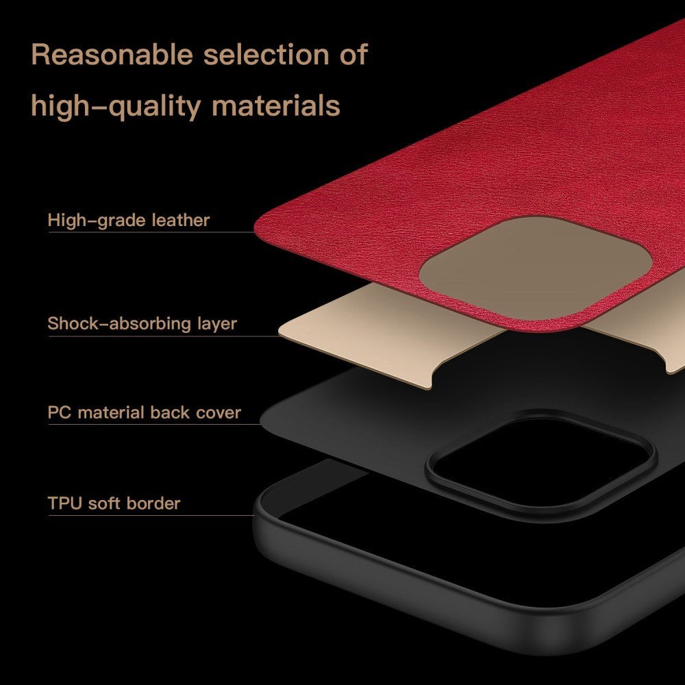 EIDERWOOD OnePlus Nord CE4 (5G) Hybrid plastskinnbelagt bakdeksel - rød