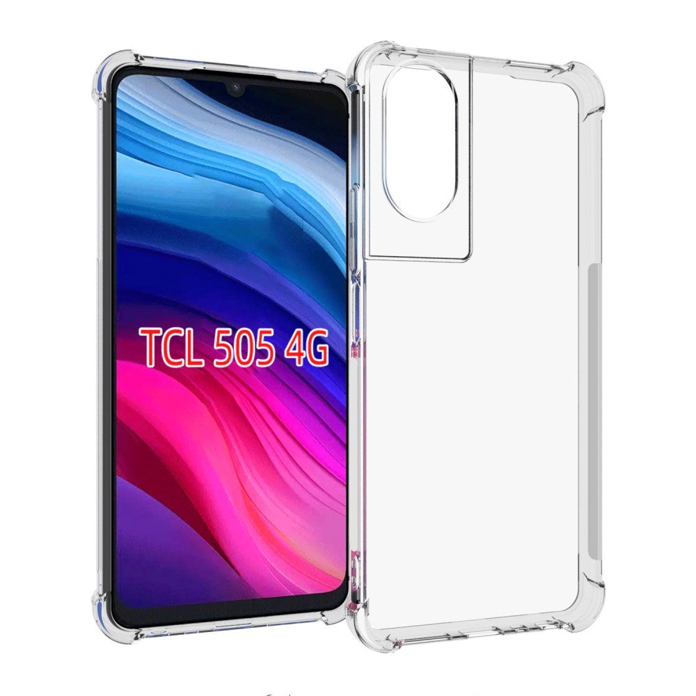 EIDERWOOD TCL 505 Mobil Cover m. Forstærkede Hjørner - Fleksibel Plast - Gennemsigtig