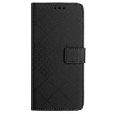 EIDERWOOD Sony Xperia 10 VI Leather Flip Cover m. Lommebok og stropp - Rombegravering - Svart
