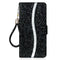 EIDERWOOD Samsung Galaxy S24 / S25 Glitter Flip Cover - Kortholder og stativfunksjon - Svart