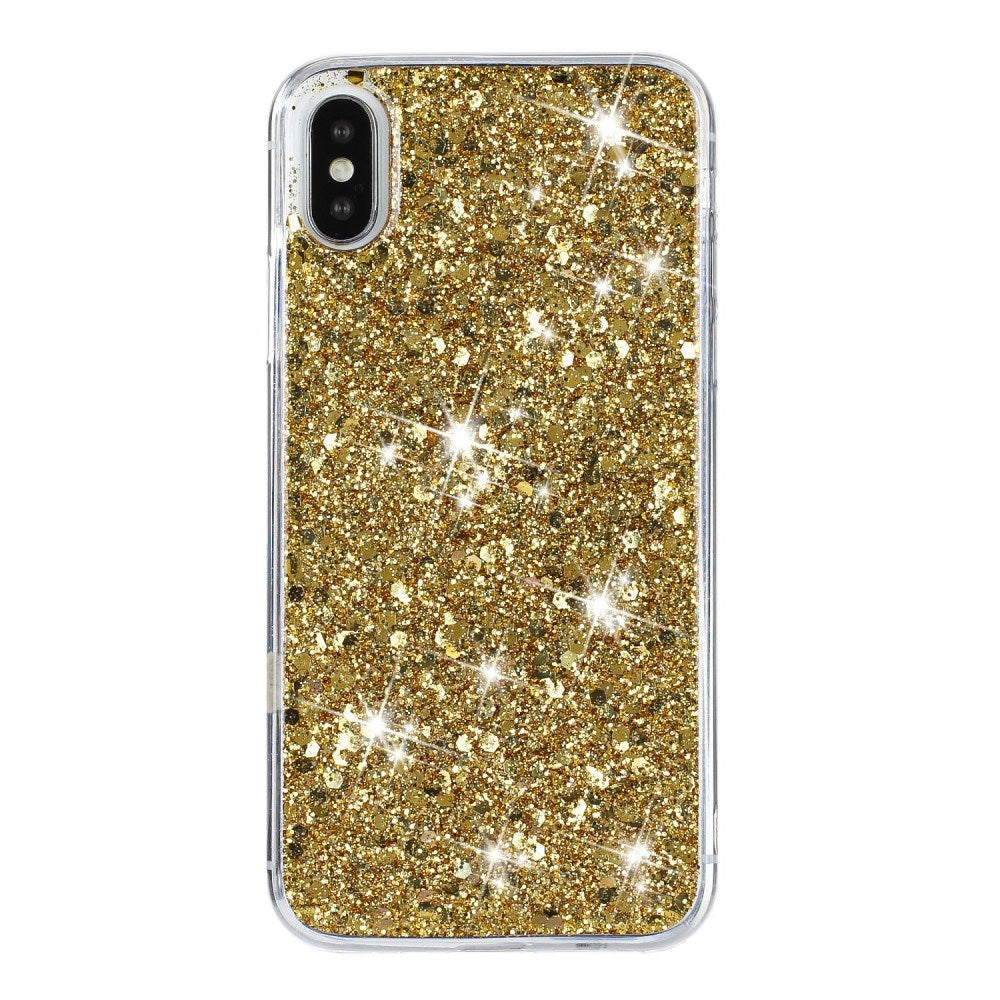 EIDERWOOD iPhone X / XS Glitter Bakdeksel - Gull