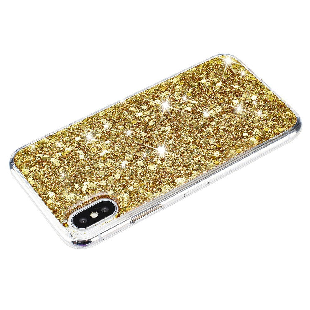 EIDERWOOD iPhone X / XS Glitter Bakdeksel - Gull