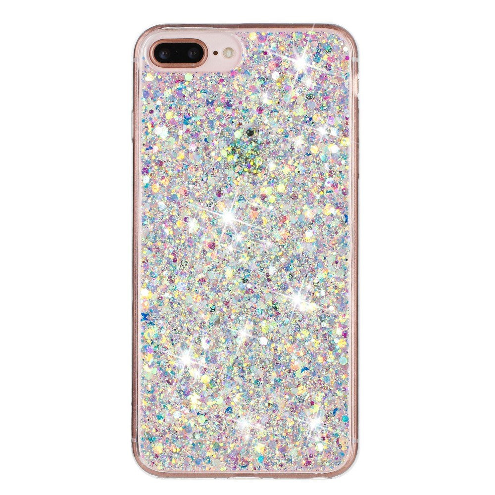 EIDERWOOD iPhone 8 Plus / 7 Plus / 6 (s) Plus Glitter Bakdeksel - Hvit
