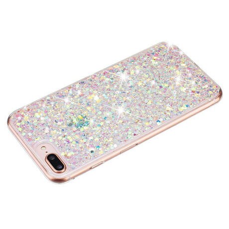 EIDERWOOD iPhone 8 Plus / 7 Plus / 6 (s) Plus Glitter Bakdeksel - Hvit