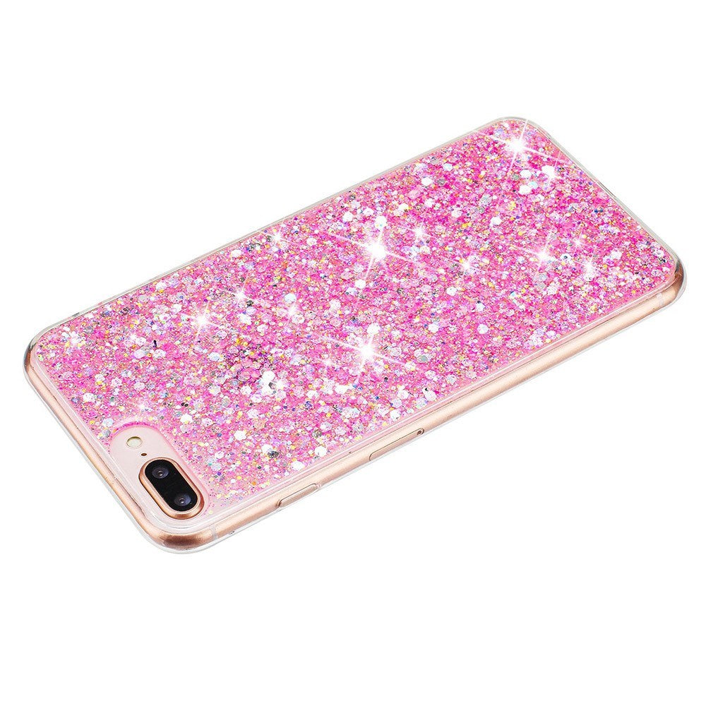EIDERWOOD iPhone 8 Plus / 7 Plus / 6 (s) Plus Glitter Bakdeksel - Rosa