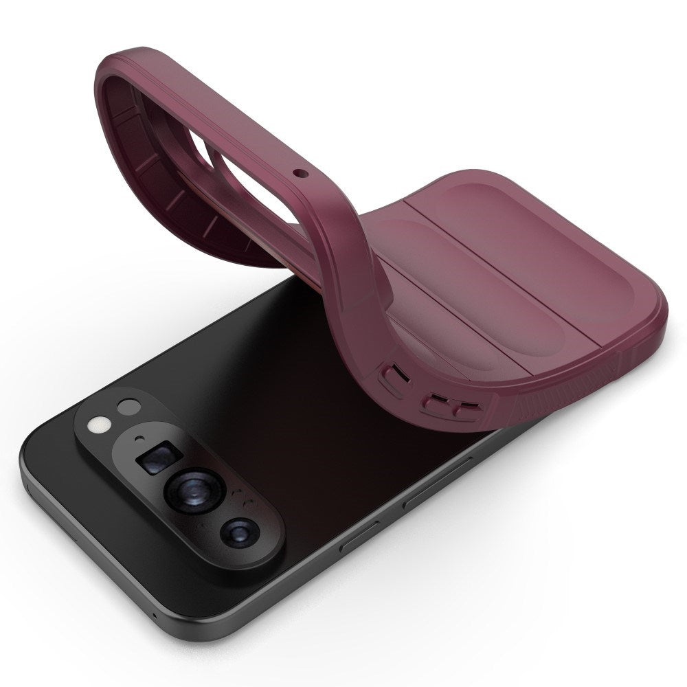 EIDERWOOD Google Pixel 9 Pro fleksibelt plastdeksel - Burgundy