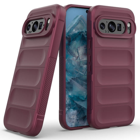 EIDERWOOD Google Pixel 9 Pro fleksibelt plastdeksel - Burgundy
