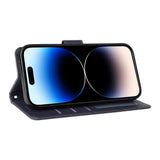 iPhone 14 Pro Max - EIDERWOOD Kunstlæder Flip Cover m. Strop - Blå