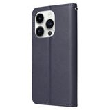 iPhone 14 Pro Max - EIDERWOOD Kunstlæder Flip Cover m. Strop - Blå