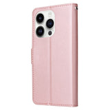 iPhone 14 Pro Max - EIDERWOOD Kunstlæder Flip Cover m. Strop - Rose Gold